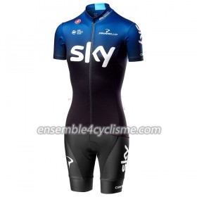 Tenue Maillot + Cuissard 2019 Team Sky Femme N001